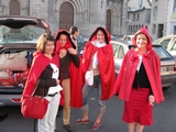 Des petits chaperons rouges de l'�quipe organisatrice